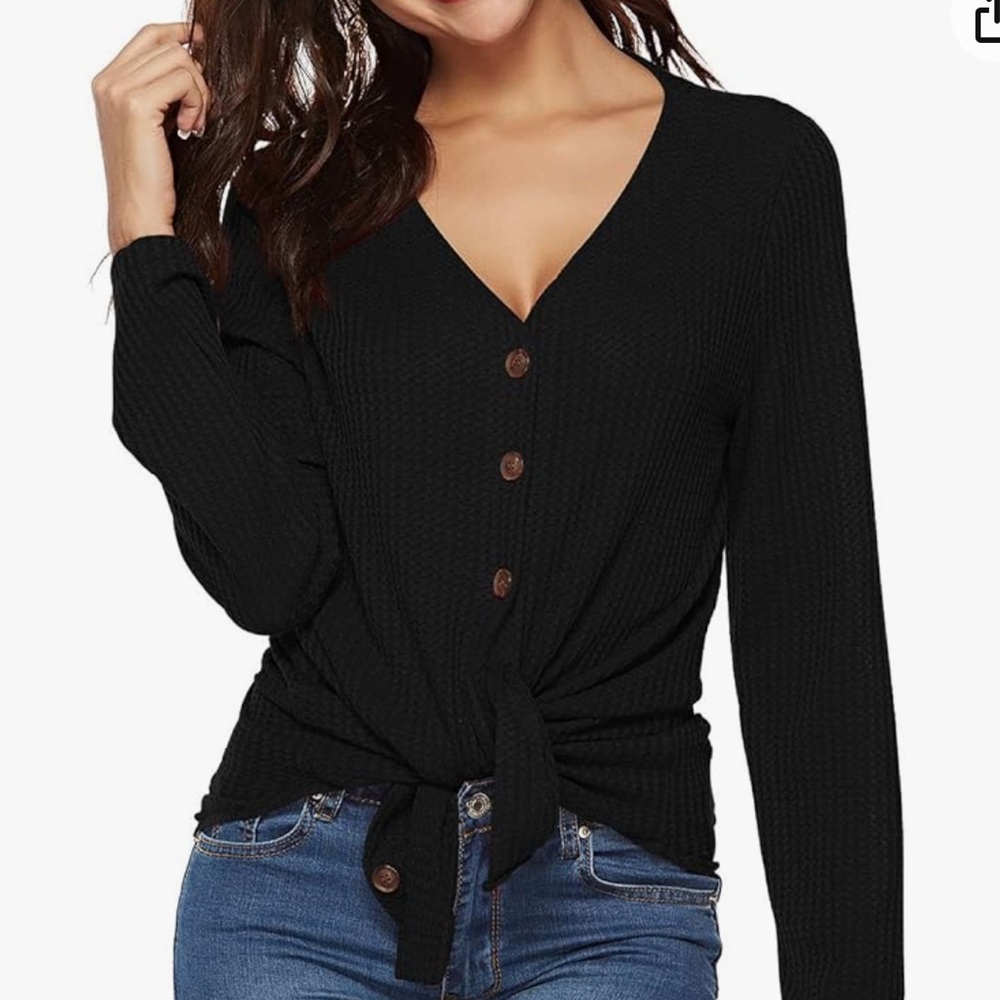 Black button up shirt